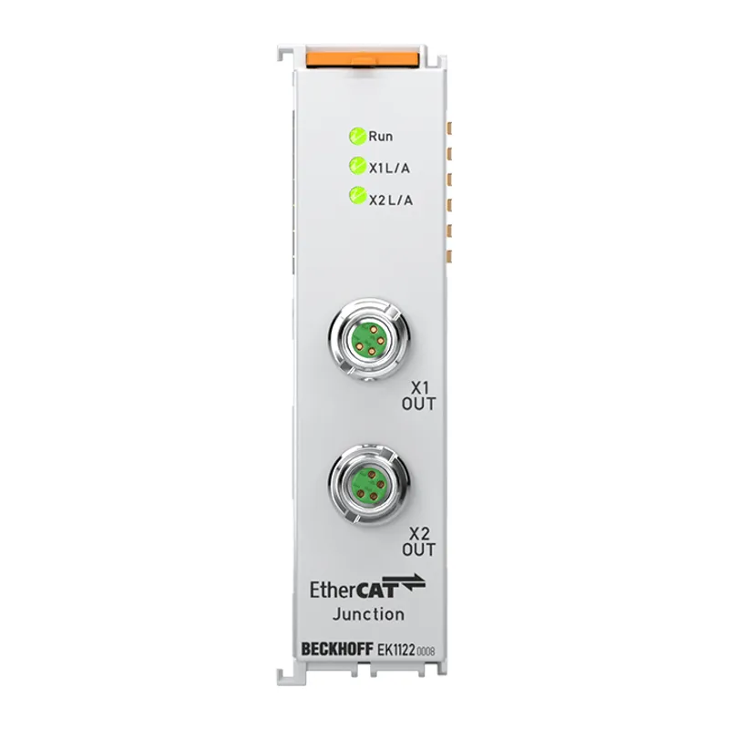 2-port EtherCAT junction with M8 connection