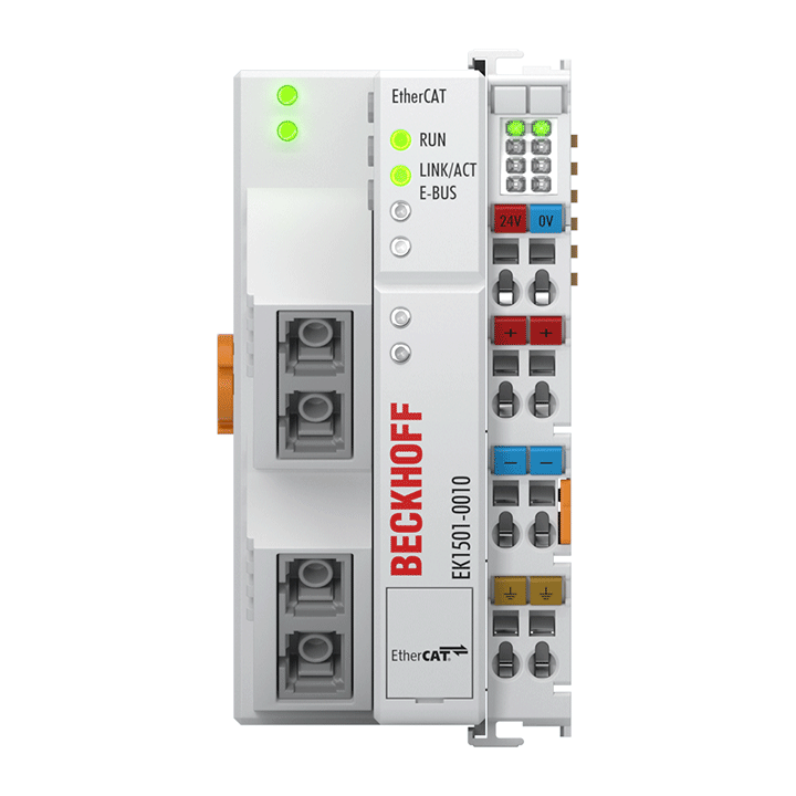 EtherCAT Coupler with ID switch, single-mode fiber optic