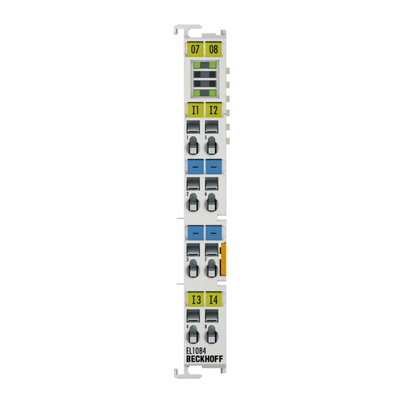 EtherCAT Terminal, 4-channel digital input, 24 V DC, 3 ms, ground switching