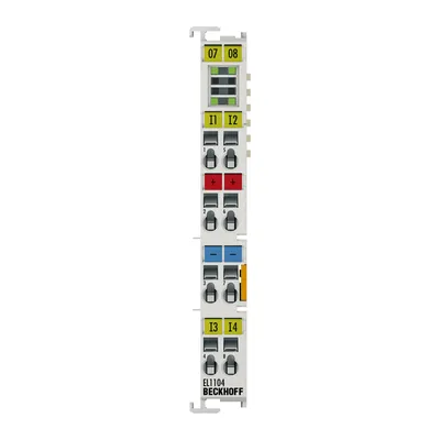 EtherCAT Terminal, 4-channel digital input, 24 V DC, 3 ms, 2-/3-wire connection