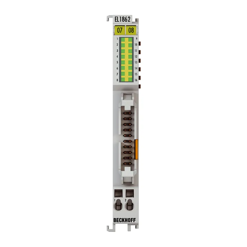 EtherCAT Terminal, 16-channel digital input, 24 V DC, 3 ms, ground switching, flat-ribbon cable