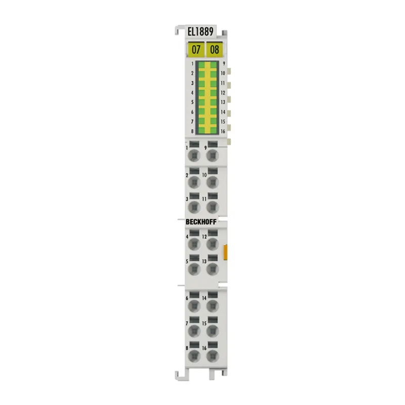 EtherCAT Terminal, 16-channel digital input, 24 V DC, 3 ms, ground switching