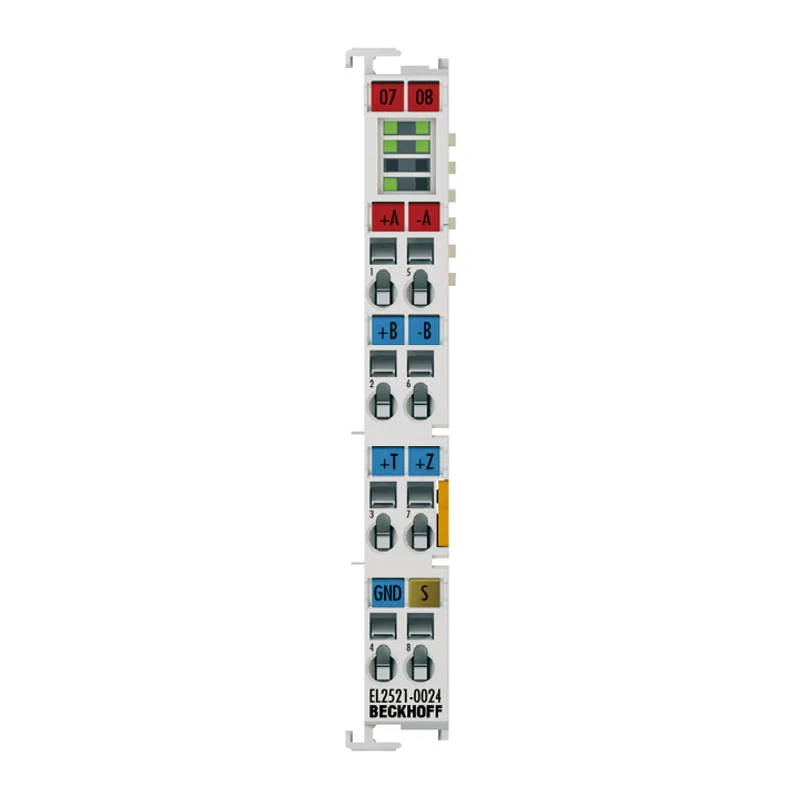 EtherCAT Terminal, 1-channel pulse train output, incr. enc. simulation, 24 V DC, 1 A