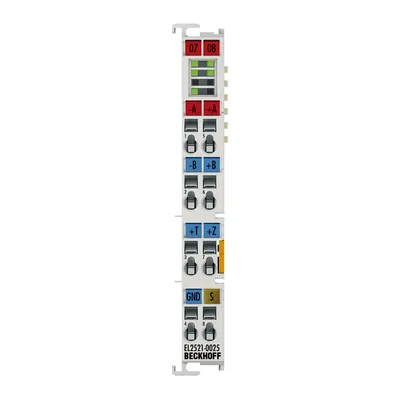 EtherCAT Terminal, 1-channel pulse train output, incr. enc. simulation, 24 V DC, 1 A, ground switching