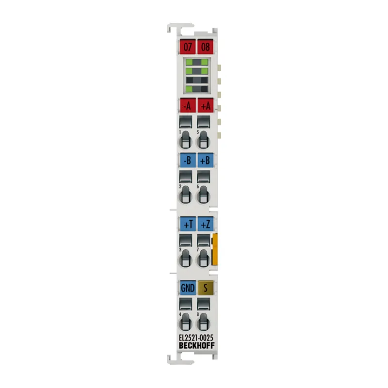 EtherCAT Terminal, 1-channel pulse train output, incr. enc. simulation, 24 V DC, 1 A, ground switching