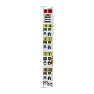 EtherCAT Terminal, 2-channel relay output, 230 V AC, 30 V DC, 5 A