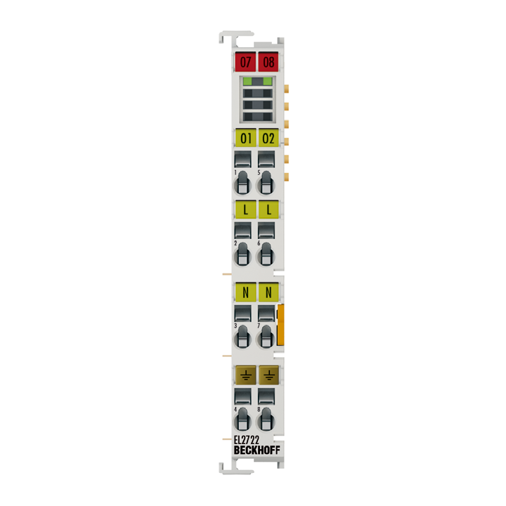 EtherCAT Terminal, 2-channel triac output, 12…230 V AC, 1 A