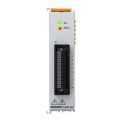 EtherCAT Terminal, 8-channel analog input, voltage, ±3 V, 16 bit, cascaded