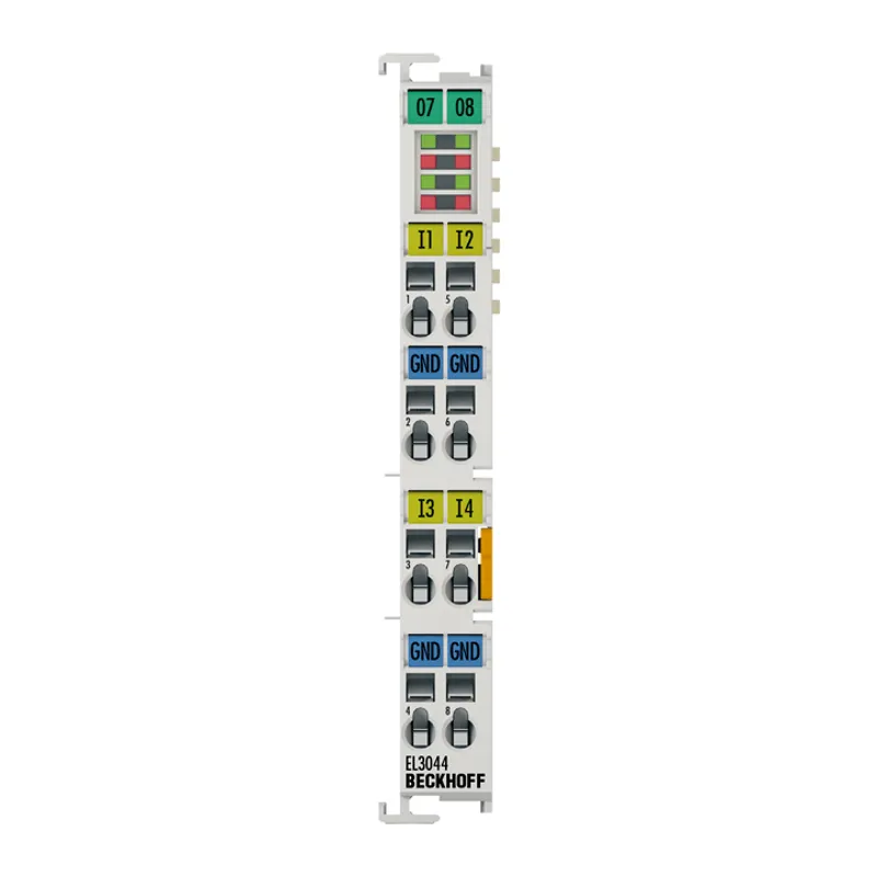 EtherCAT Terminal, 4-channel analog input, current, 0…20 mA, 12 bit, single-ended