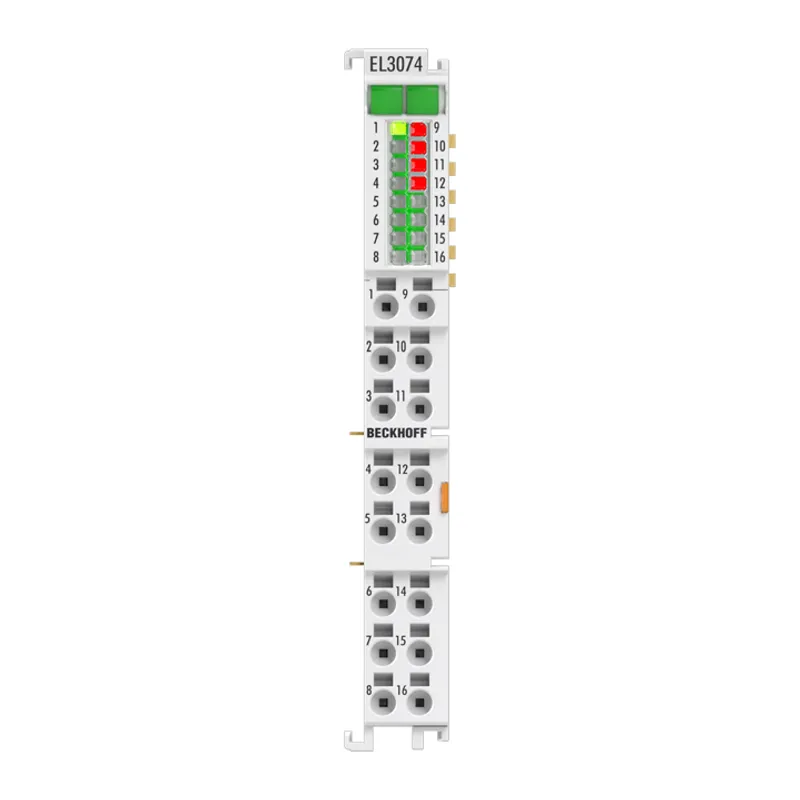 EtherCAT Terminal, 4-channel analog input, multi-function, ±10 V, ±20 mA, 16 bit, single-ended, 2 ksps