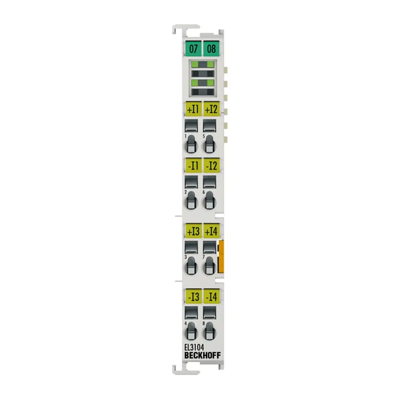 EtherCAT Terminal, 4-channel analog input, voltage, ±10 V, 16 bit, differential