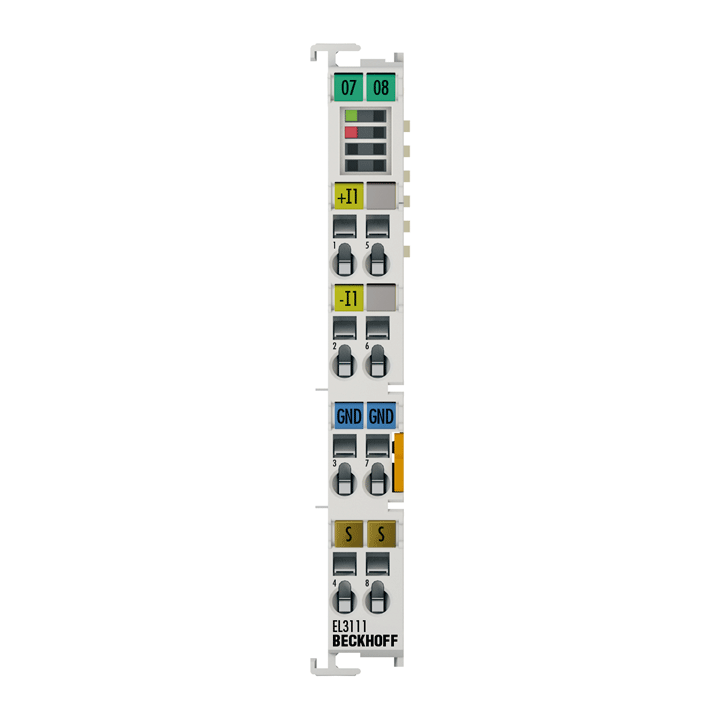 EtherCAT Terminal, 1-channel analog input, current, 0…20 mA, 16 bit, differential