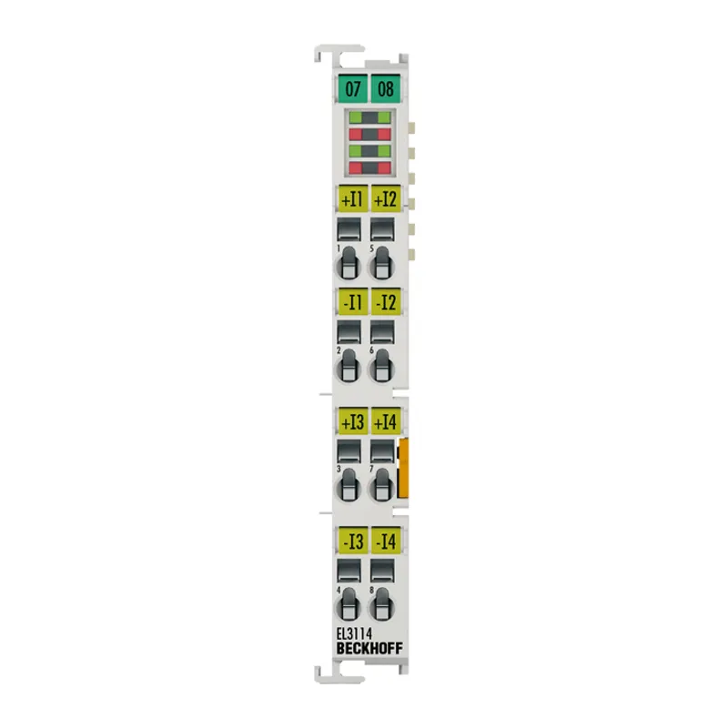 EtherCAT Terminal, 4-channel analog input, current, 0…20 mA, 16 bit, differential