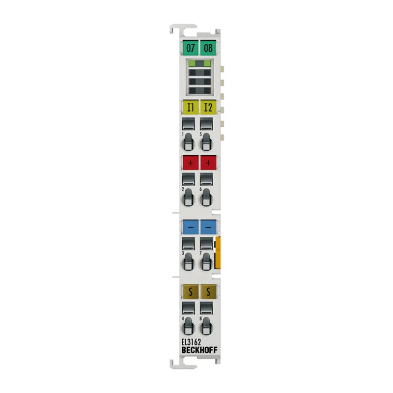 EtherCAT Terminal, 2-channel analog input, voltage, 0…10 V, 16 bit, single-ended