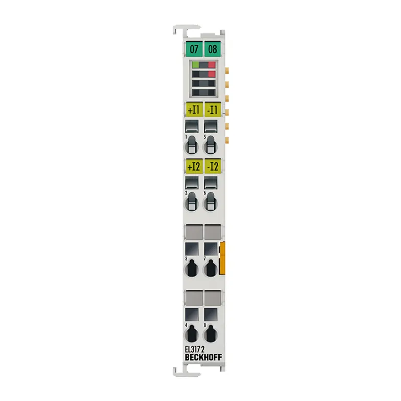 EtherCAT Terminal, 2-channel analog input, multi-function, ±10 V, ±20 mA, 16 bit, differential, electrically isolated