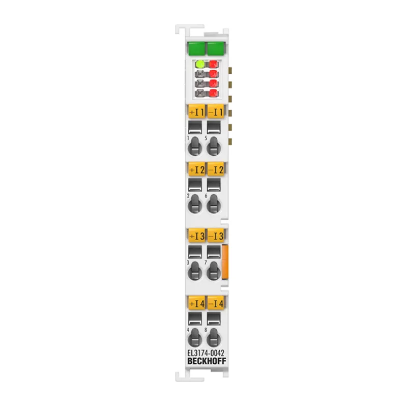 EtherCAT Terminal, 4-channel analog input, multi-function, ±60 V, ±30 V, 16 bit, differential, electrically isolated