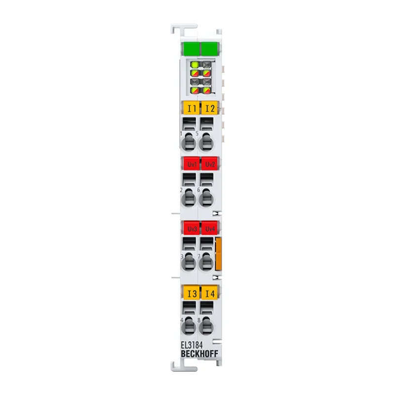 EtherCAT Terminal, 4-channel analog input, current, 4…20 mA, 16 bit, single-ended, HART