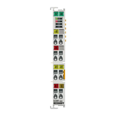 EtherCAT Terminal, 1-channel analog input, temperature, RTD (Pt100), 16 bit, high-precision, externally calibrated