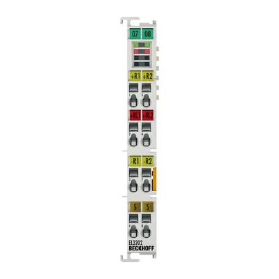 EtherCAT Terminal, 2-channel analog input, temperature, RTD (Pt100), 16 bit
