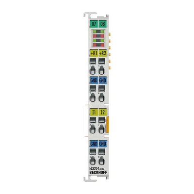 EtherCAT Terminal, 4-channel analog input, multi-function, ±10 V, RTD (Pt100), 12 bit, single-ended