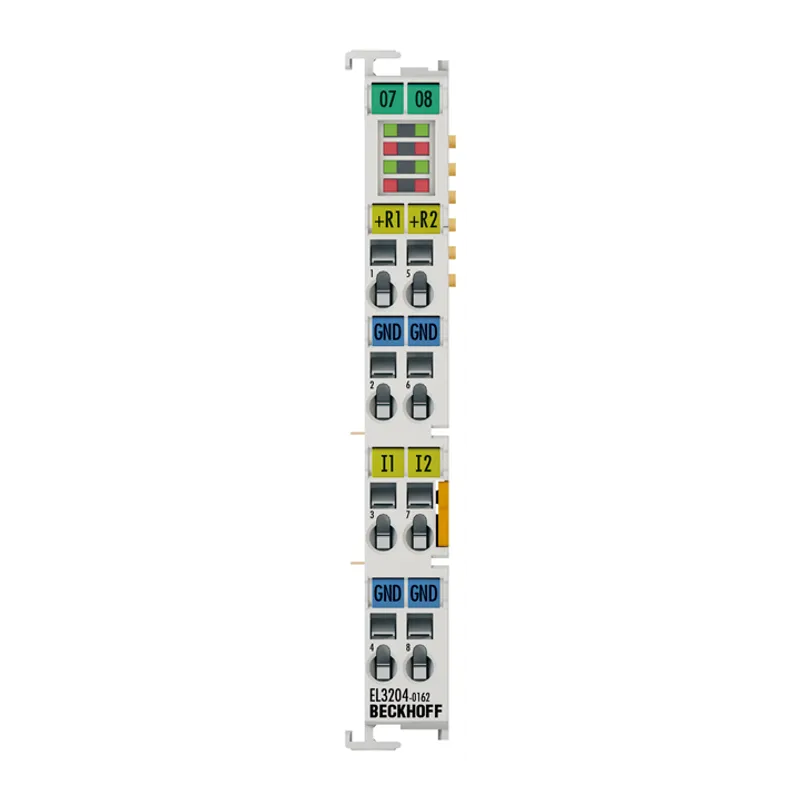 EtherCAT Terminal, 4-channel analog input, multi-function, ±10 V, RTD (Pt100), 12 bit, single-ended