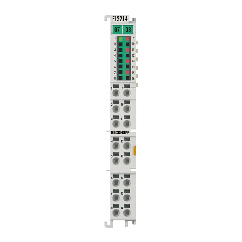 EtherCAT Terminal, 4-channel analog input, temperature, RTD (Pt100), 16 bit, 3-wire connection