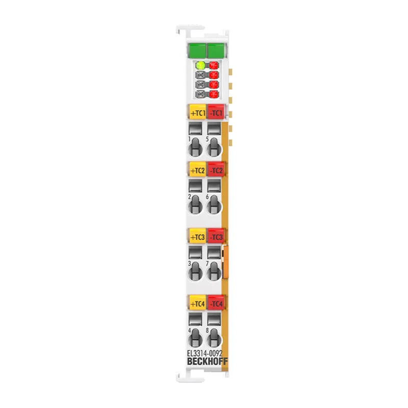 EtherCAT Terminal, 4-channel analog input, temperature, thermocouple, 24 bit, galvanically isolated, TwinSAFE SC