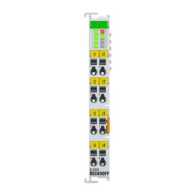 EtherCAT Terminal, 4-channel analog input, current, 10 A AC/DC, 24 bit, distributed power measurement, electrically isolated