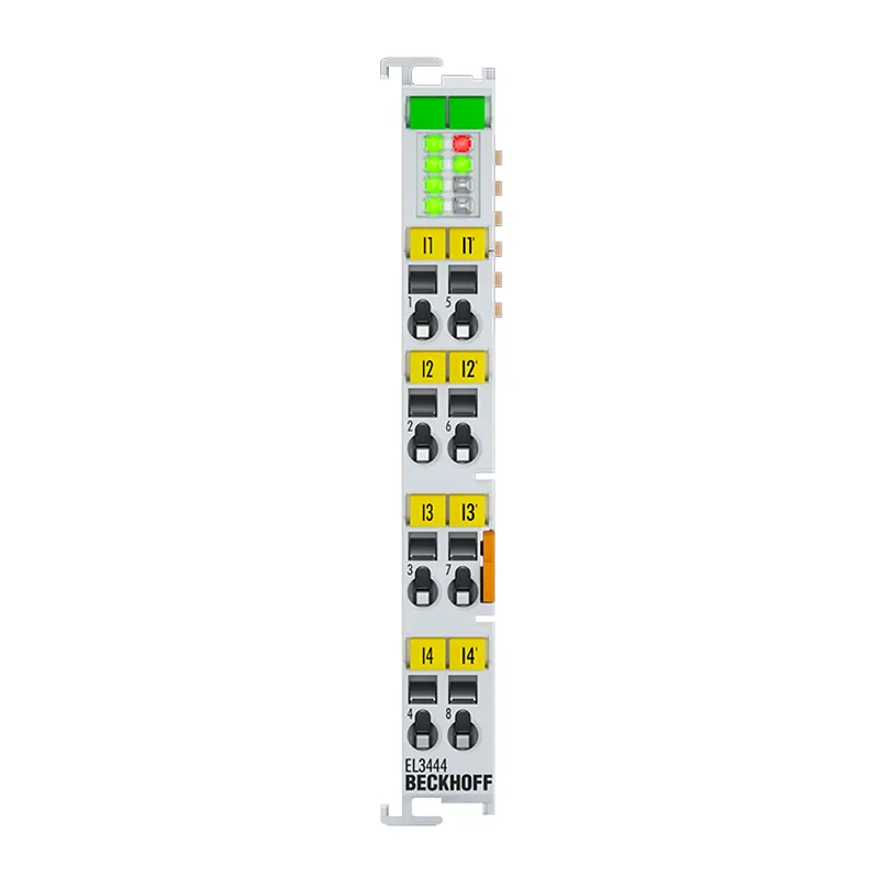 EtherCAT Terminal, 4-channel analog input, current, 10 A AC/DC, 24 bit, distributed power measurement, electrically isolated