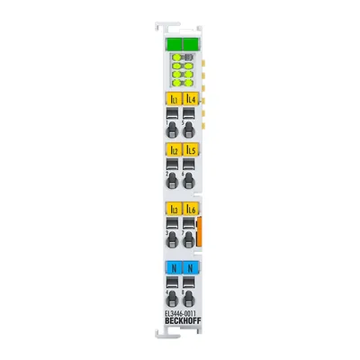 EtherCAT Terminal, 6-channel analog input, current, 0,1 A, 24 bit, distributed power measurement