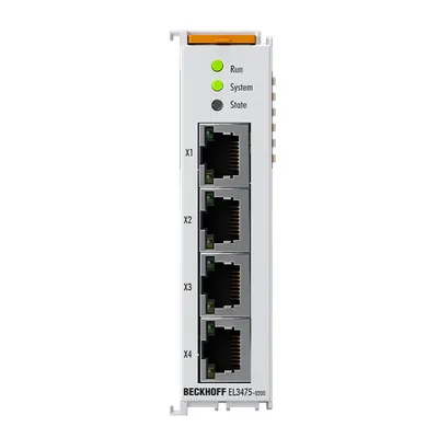 EtherCAT Terminal, 12-channel analog input, 4-port, multi-function, 333 mV, 24 bit, distributed power measurement, RJ45, extended functionalities