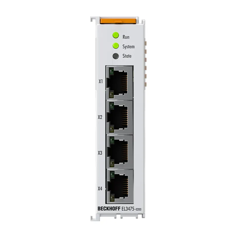 EtherCAT Terminal, 12-channel analog input, 4-port, multi-function, 333 mV, 24 bit, distributed power measurement, RJ45, extended functionalities