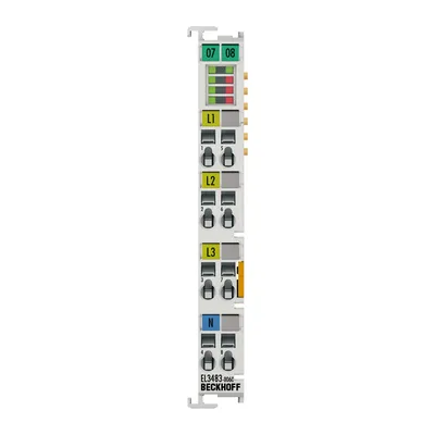 EtherCAT Terminal, 3-channel analog input, mains monitor, 480 V AC, 24 bit, with analog values