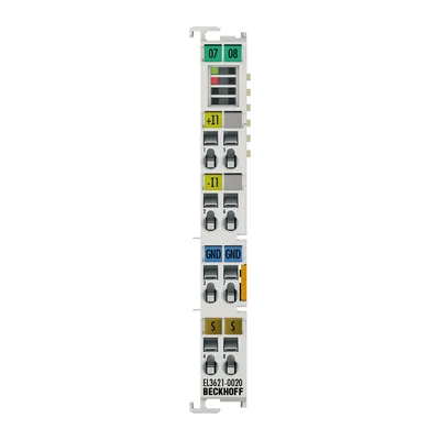 EtherCAT Terminal, 1-channel analog input, current, 4…20 mA, 24 bit, high-precision, factory calibrated