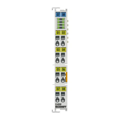 EtherCAT Terminal, 8-channel analog output, voltage, 0…10 V, 12 bit