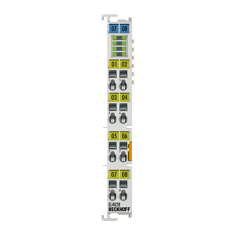 EtherCAT Terminal, 8-channel analog output, current, 4…20 mA, 12 bit