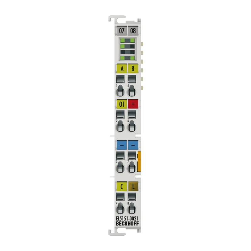 EtherCAT Terminal, 1-channel encoder interface, incremental, 24 V DC HTL, 100 kHz, with 1 x digital output 24 V DC