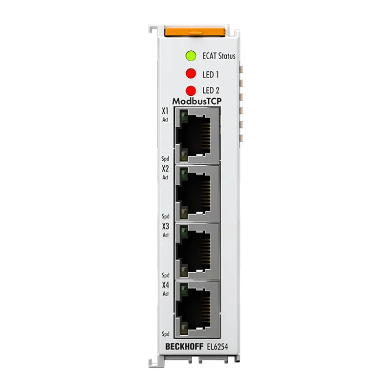 EtherCAT Terminal, 4-port communication interface, Modbus TCP, client/server