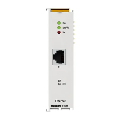 EtherCAT Terminal, 1-port communication interface, IEEE 1588/PTP, master/slave