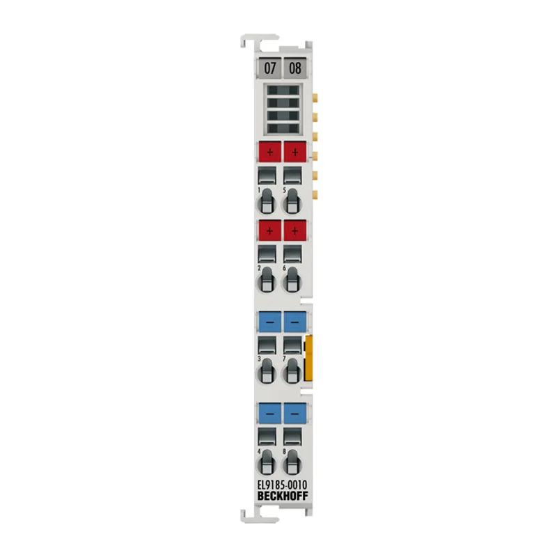 Potential distribution terminal, 4 x 24 V DC, 4 x 0 V DC, potential supply function