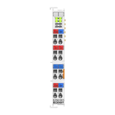 EtherCAT Terminal, power supply, 24 V DC, 2 x output 15 V DC, 0.3 A, electrically isolated