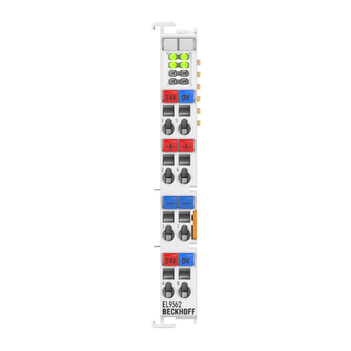 EtherCAT Terminal, power supply, 24 V DC, 2 x output 24 V DC, 0.2 A, electrically isolated