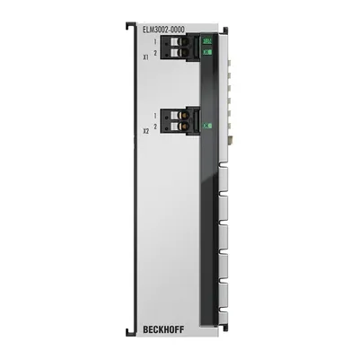 EtherCAT Terminal, 2-channel analog input, voltage, ±30 V…±20 mV, 24 bit, 20 ksps