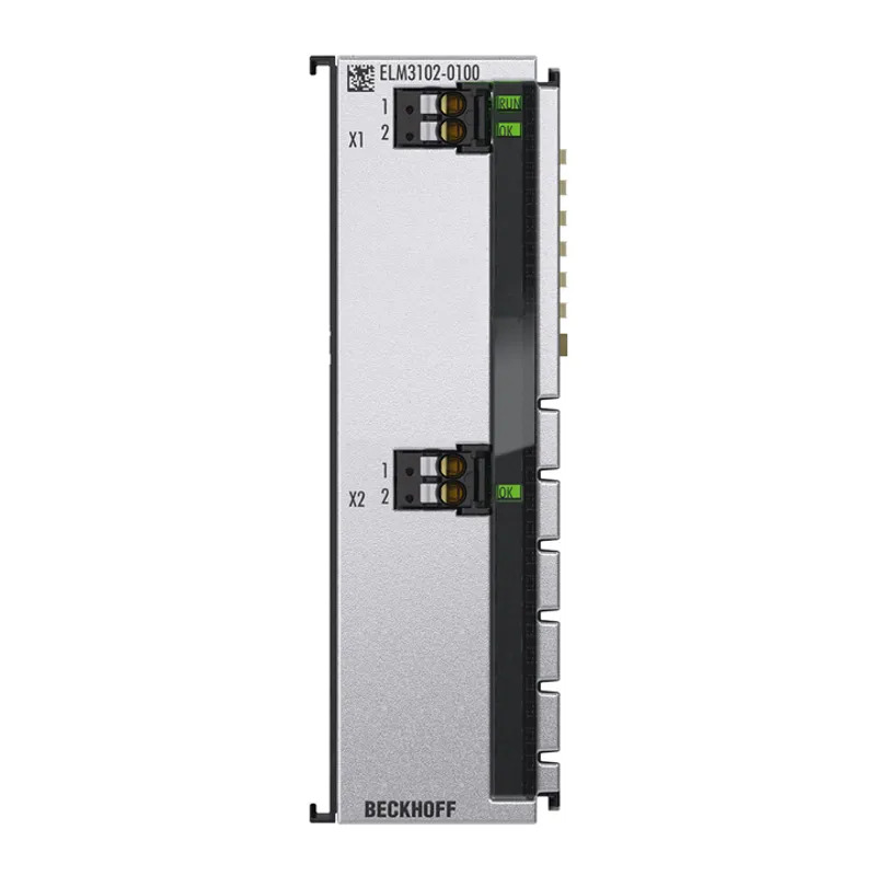 EtherCAT Terminal, 2-channel analog input, multi-function, ±60 V, ±20 mA, 24 bit, 20 ksps, electrically isolated