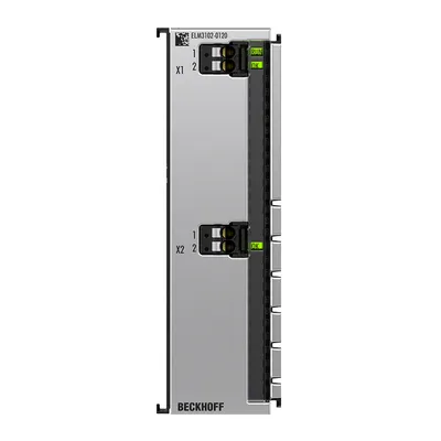 EtherCAT Terminal, 2-channel analog input, multi-function, ±60 V, ±20 mA, 24 bit, 20 ksps, electrically isolated, factory calibrated