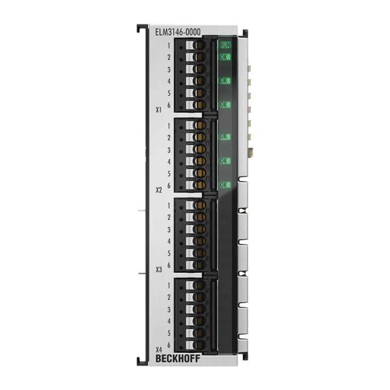 EtherCAT Terminal, 6-channel analog input, multi-function, ±10…±1.25 V, ±20 mA, 24 bit, 1 ksps