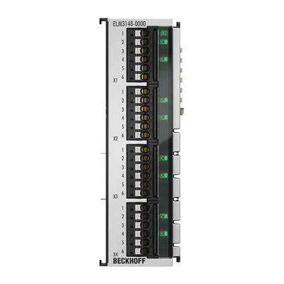 EtherCAT Terminal, 8-channel analog input, multi-function, ±10…±1.25 V, ±20 mA, 24 bit, 1 ksps