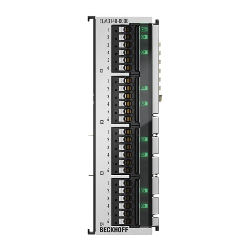 EtherCAT Terminal, 8-channel analog input, multi-function, ±10…±1.25 V, ±20 mA, 24 bit, 1 ksps