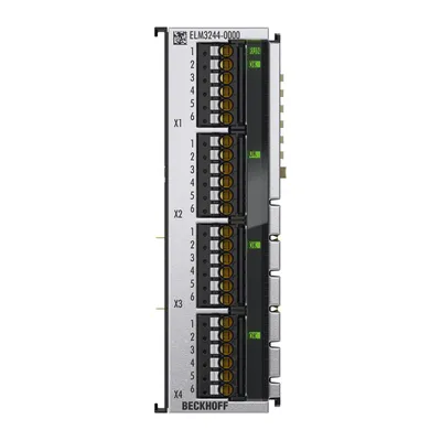 EtherCAT Terminal, 4-channel analog input, temperature, RTD, 24 bit, high-precision, 1 ksps