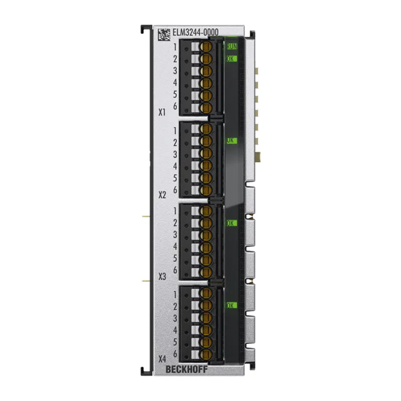 EtherCAT Terminal, 4-channel analog input, temperature, RTD, 24 bit, high-precision, 1 ksps